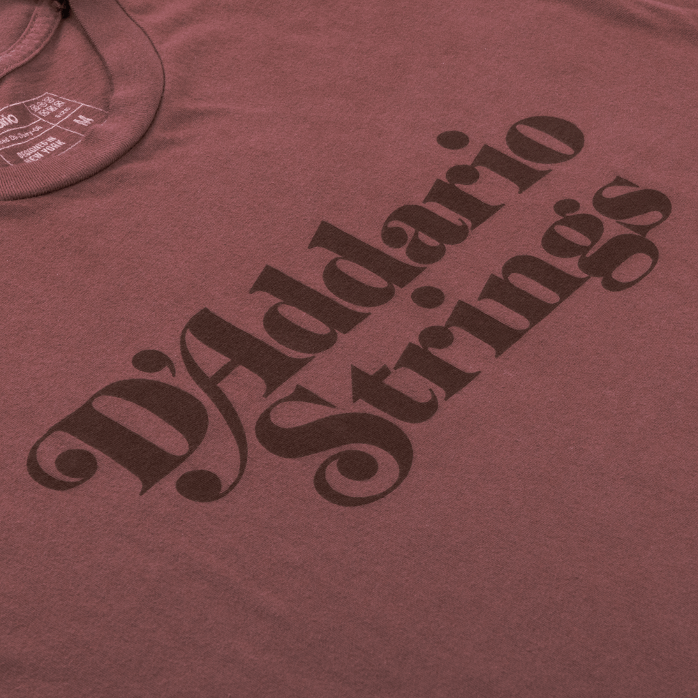 D'Addario 1978 Logo T-Shirt, Deep Red, L