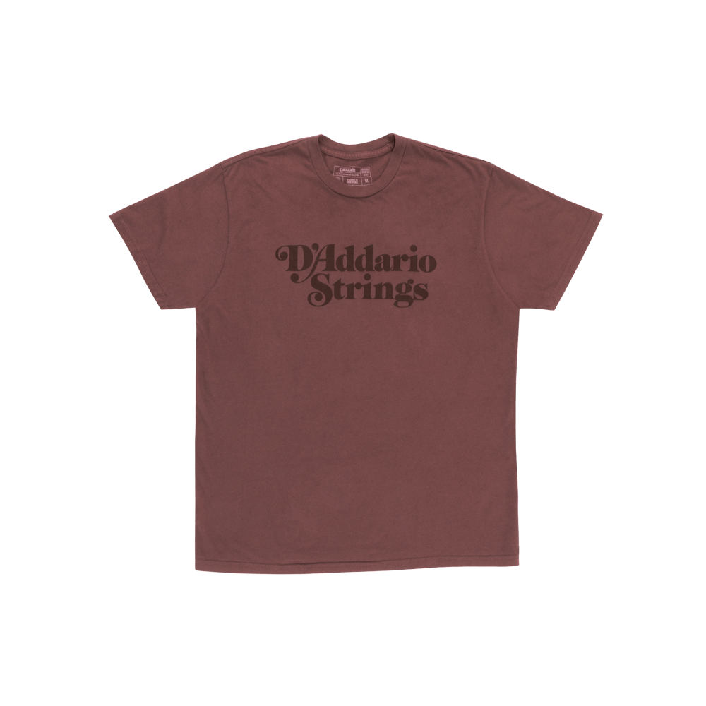 D'Addario 1978 Logo T-Shirt, Deep Red, L
