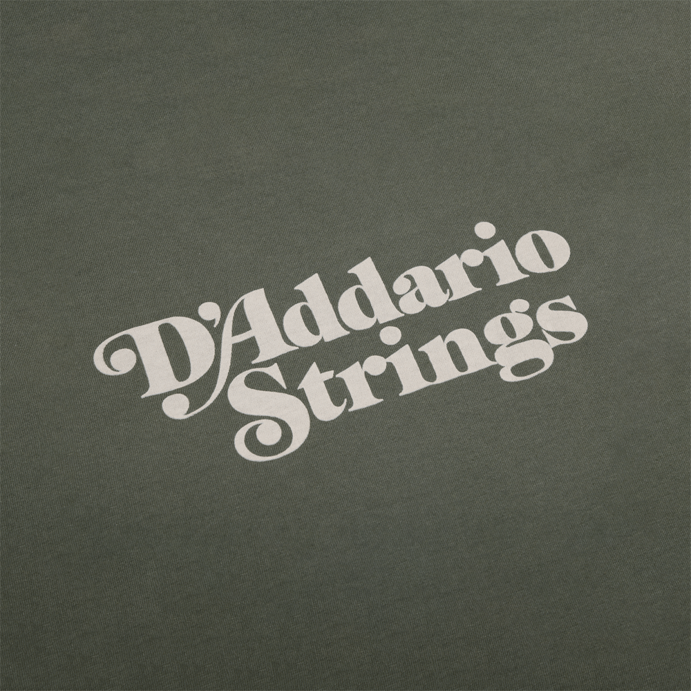 D'Addario 1978 Logo T-Shirt, Willow Green, LG