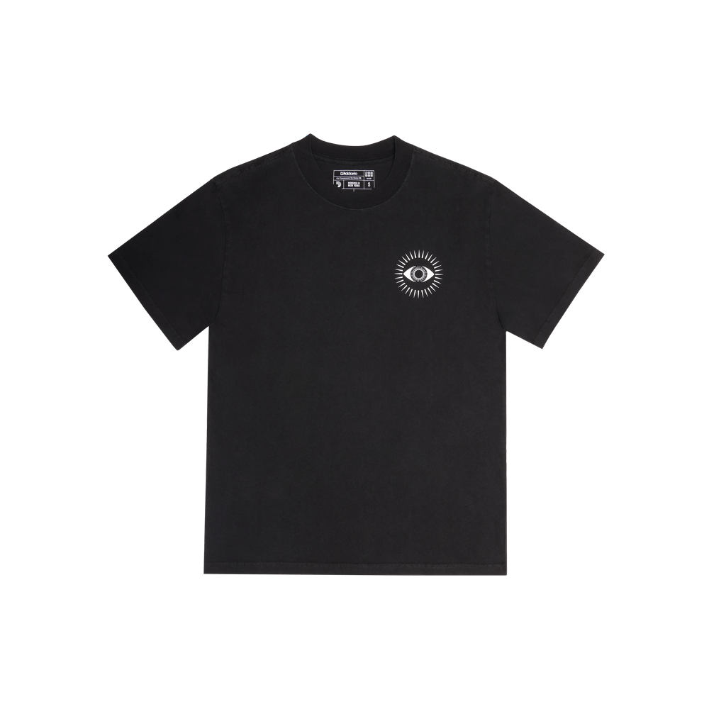 D'Addario All Seeing Eye T-Shirt, Faded Black, L