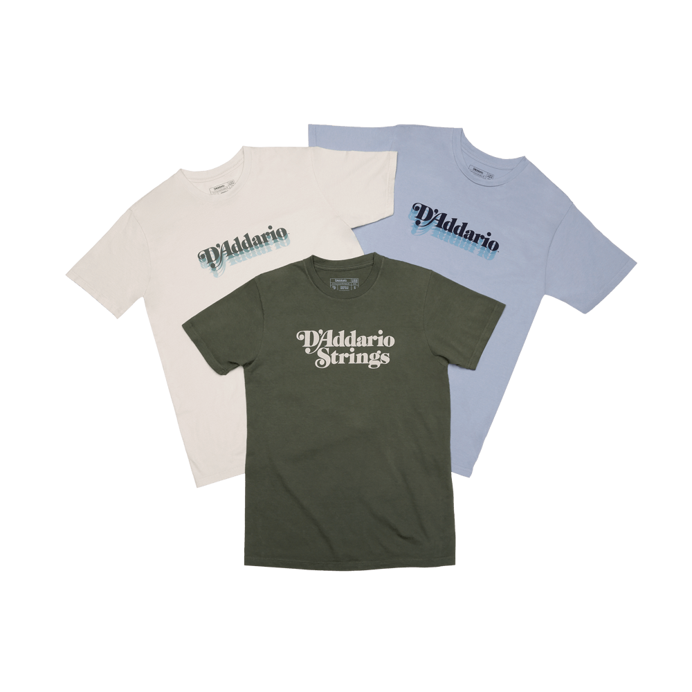 D'Addario Heritage T-Shirt, Celestial Blue, L