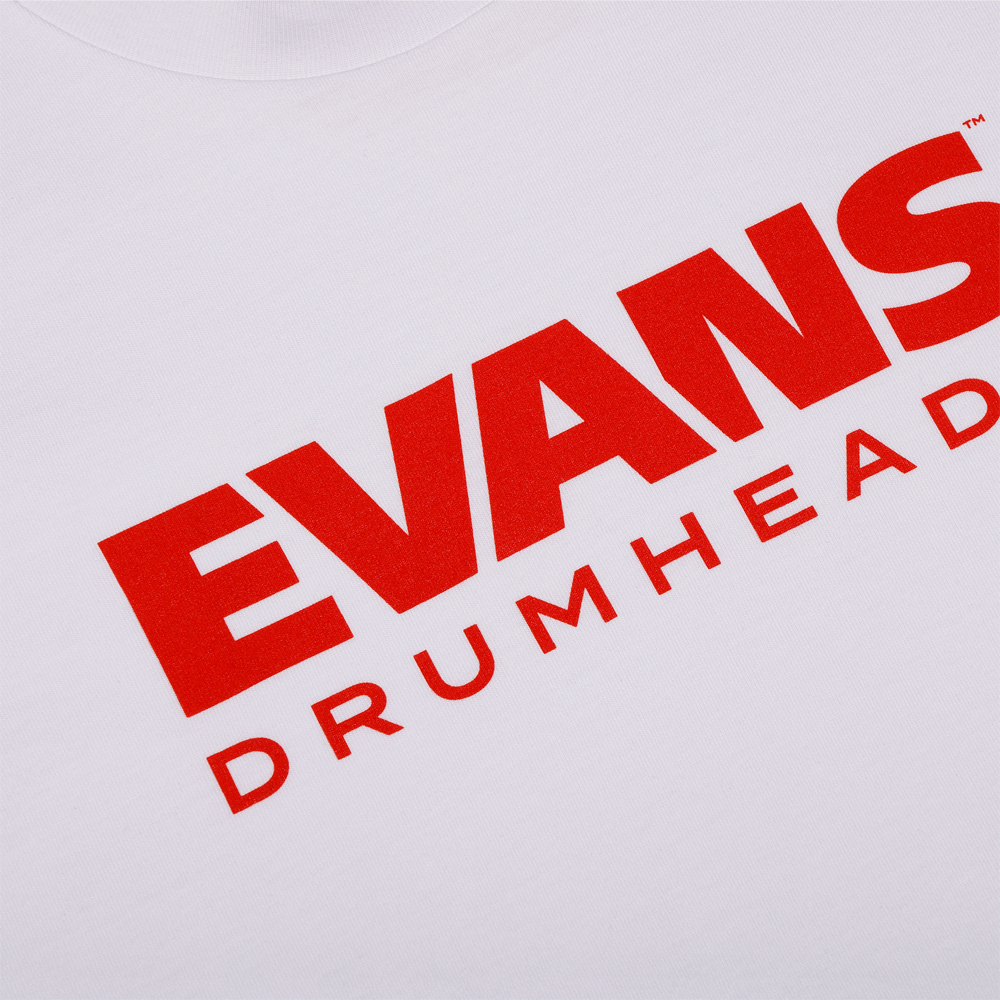 EVANS Logo T-Shirt, White, 2XL