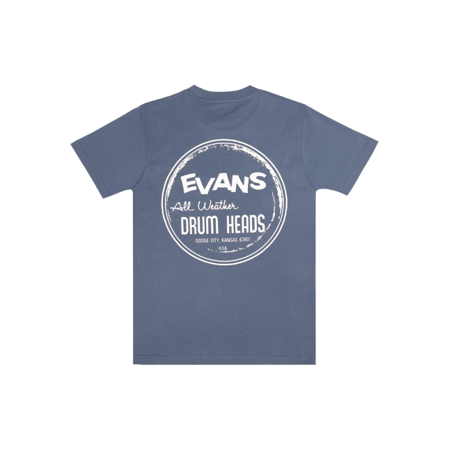 Evans Heritage Pocket T-Shirt, Petrol Blue, XL