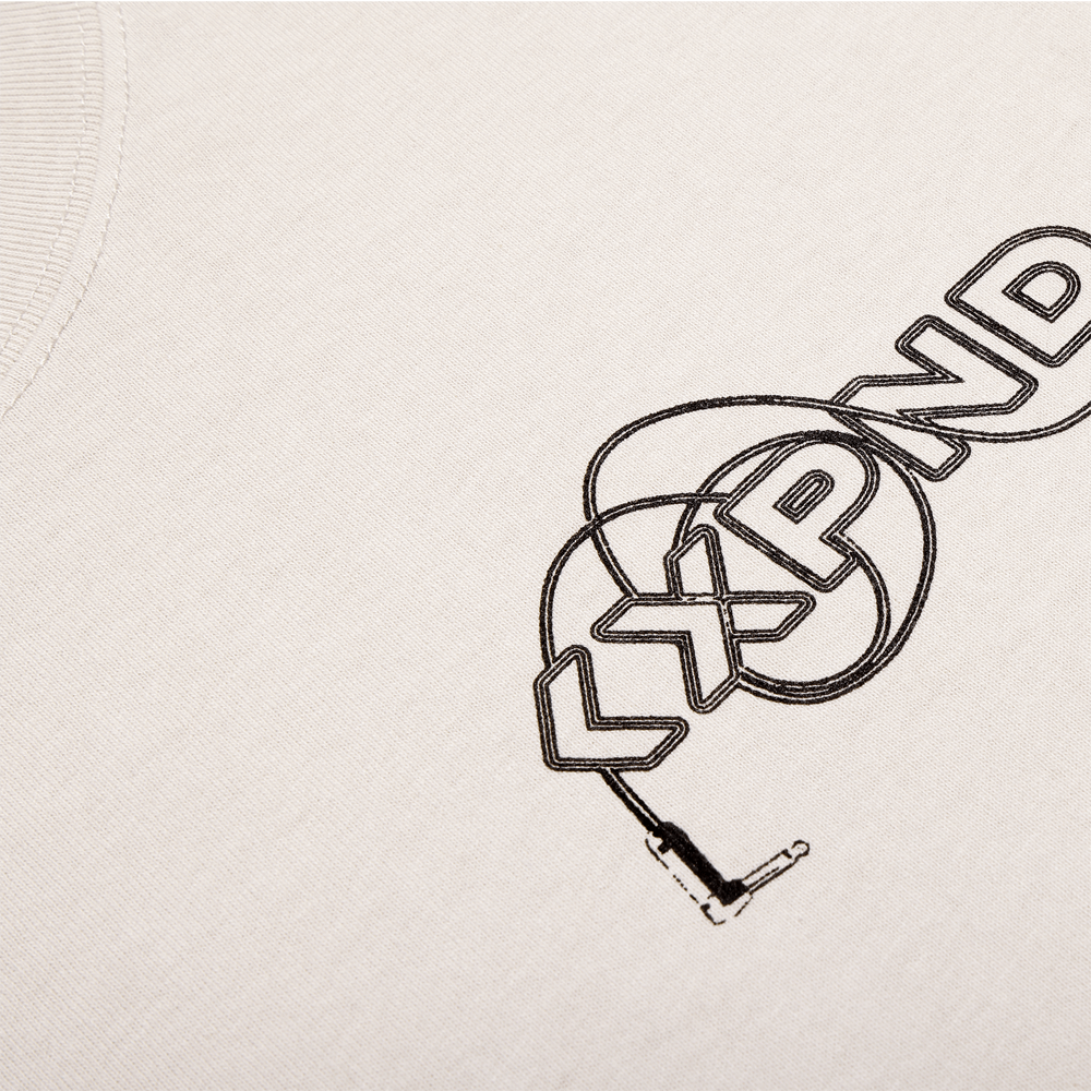 D'Addario XPND Pedalboard T-Shirt, Bone White, L