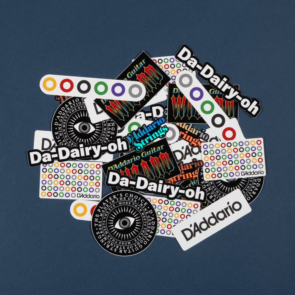 D'Addario Sticker Pack, Assorted