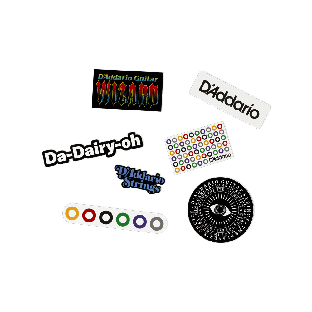 D'Addario Sticker Pack, Assorted