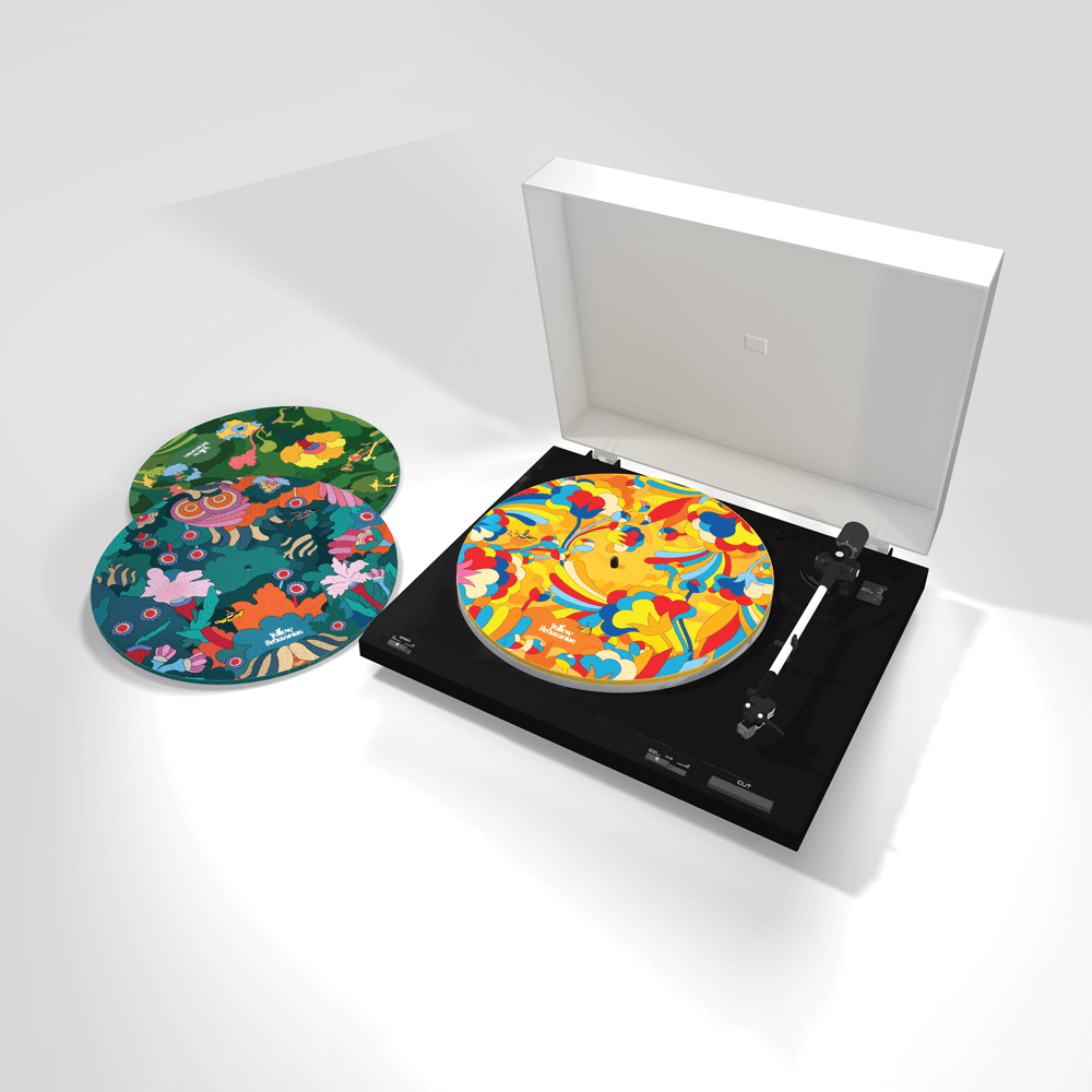 D'Addario Beatles Yellow Submarine Record Mat, Pepperland Woods