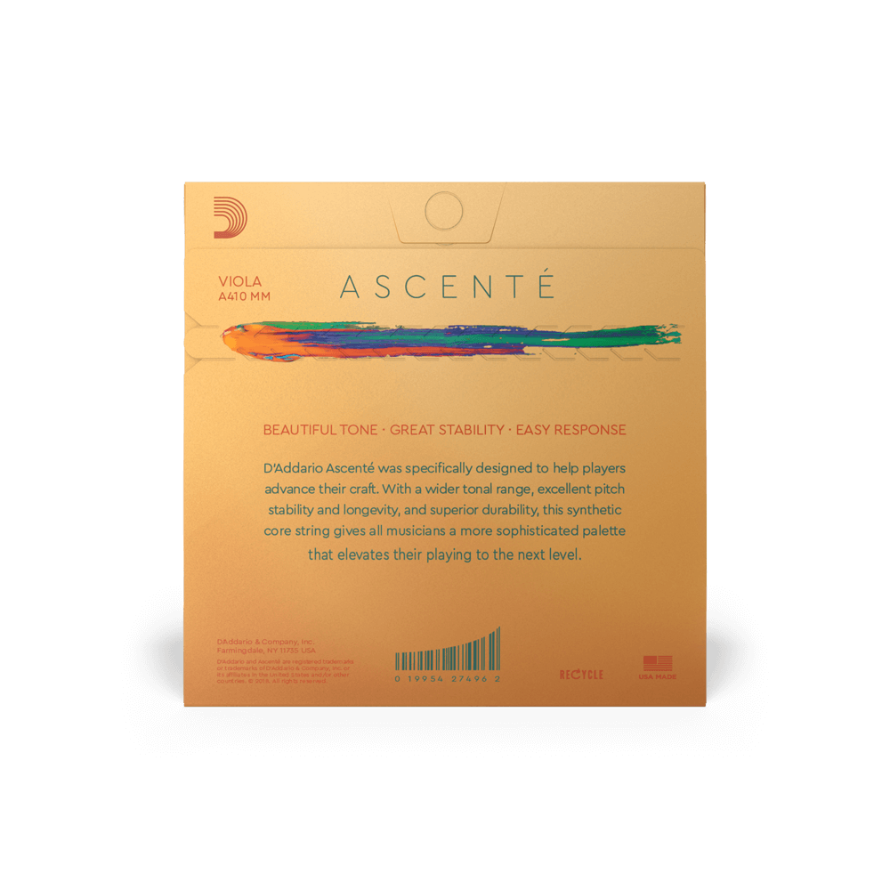 D'Addario Ascenté Viola D String, Medium Scale, Medium Tension