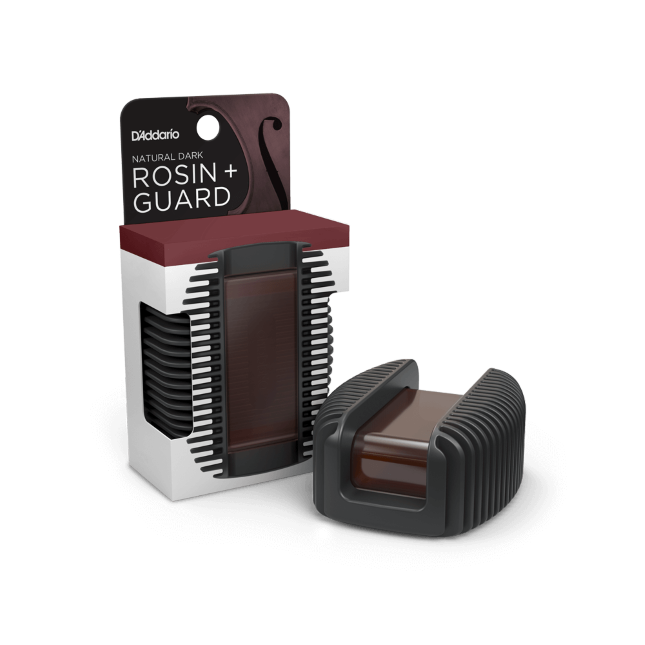 D'Addario Rosin Guard with Natural Dark Rosin