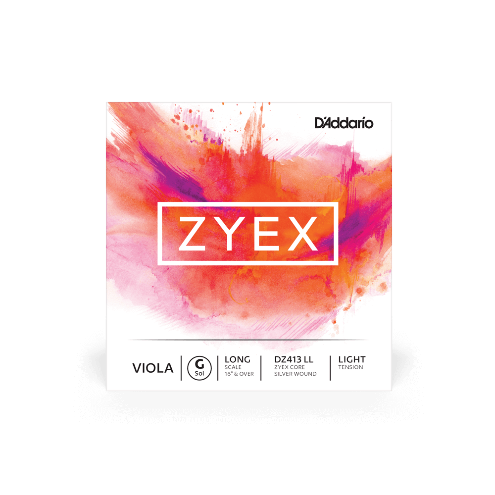 D'Addario Zyex Viola Single G String, Long Scale, Light Tension