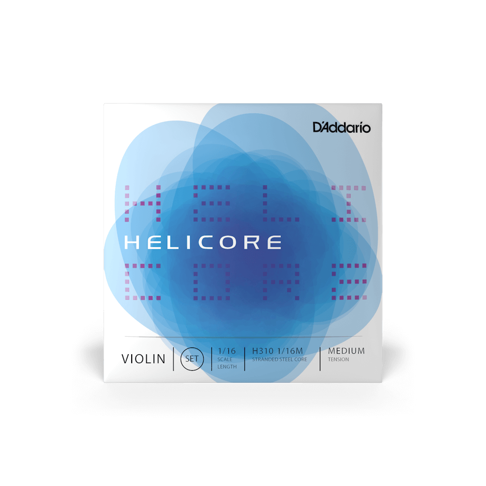 D'Addario Helicore Violin String Set, 1/16 Scale, Medium Tension