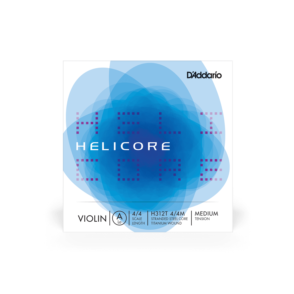 D'Addario Helicore Titanium-Wound Violin A String, 4/4 Scale, Medium Tension