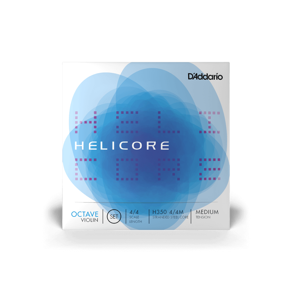 D'Addario Helicore Octave Violin String Set, 4/4 Scale, Medium Tension