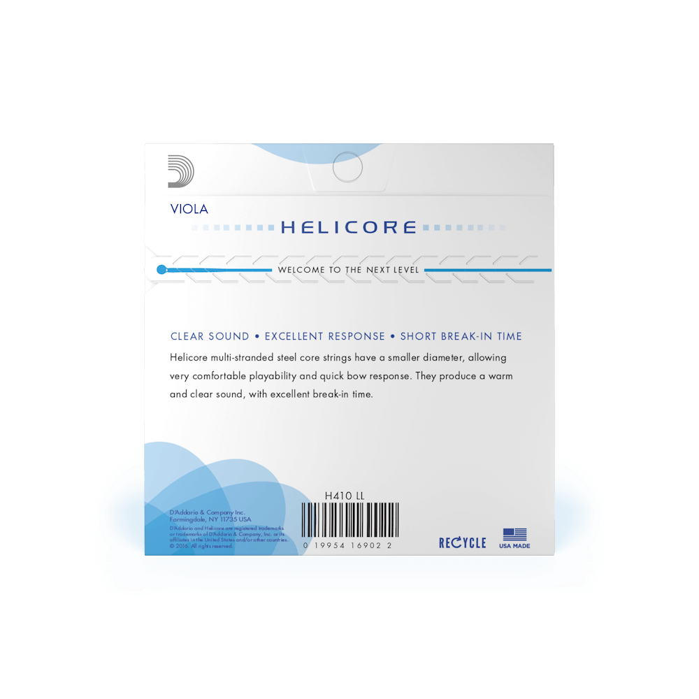 D'Addario Helicore Viola String Set, Long Scale, Light Tension