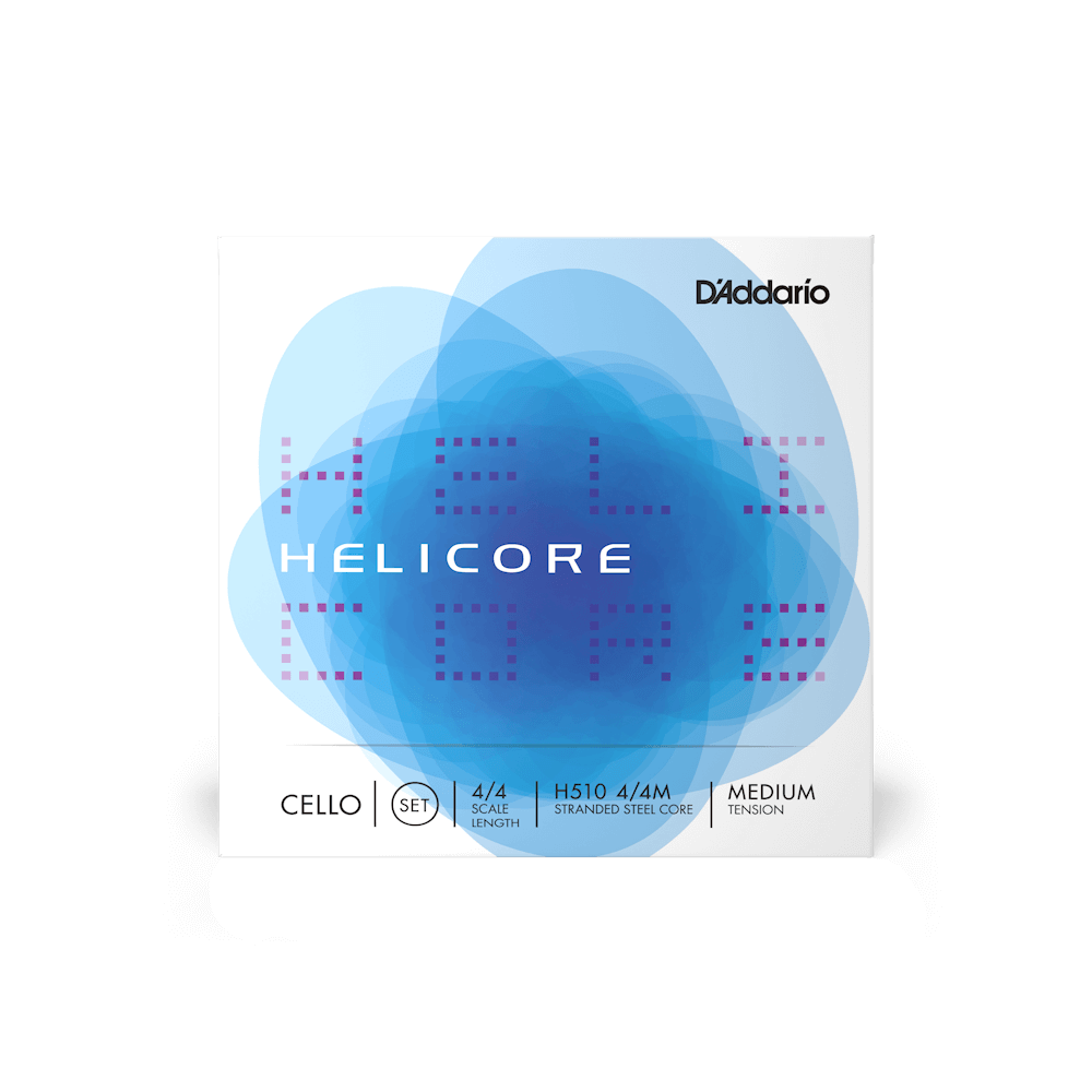 D'Addario Helicore Cello String Set, 4/4 Scale, Medium Tension