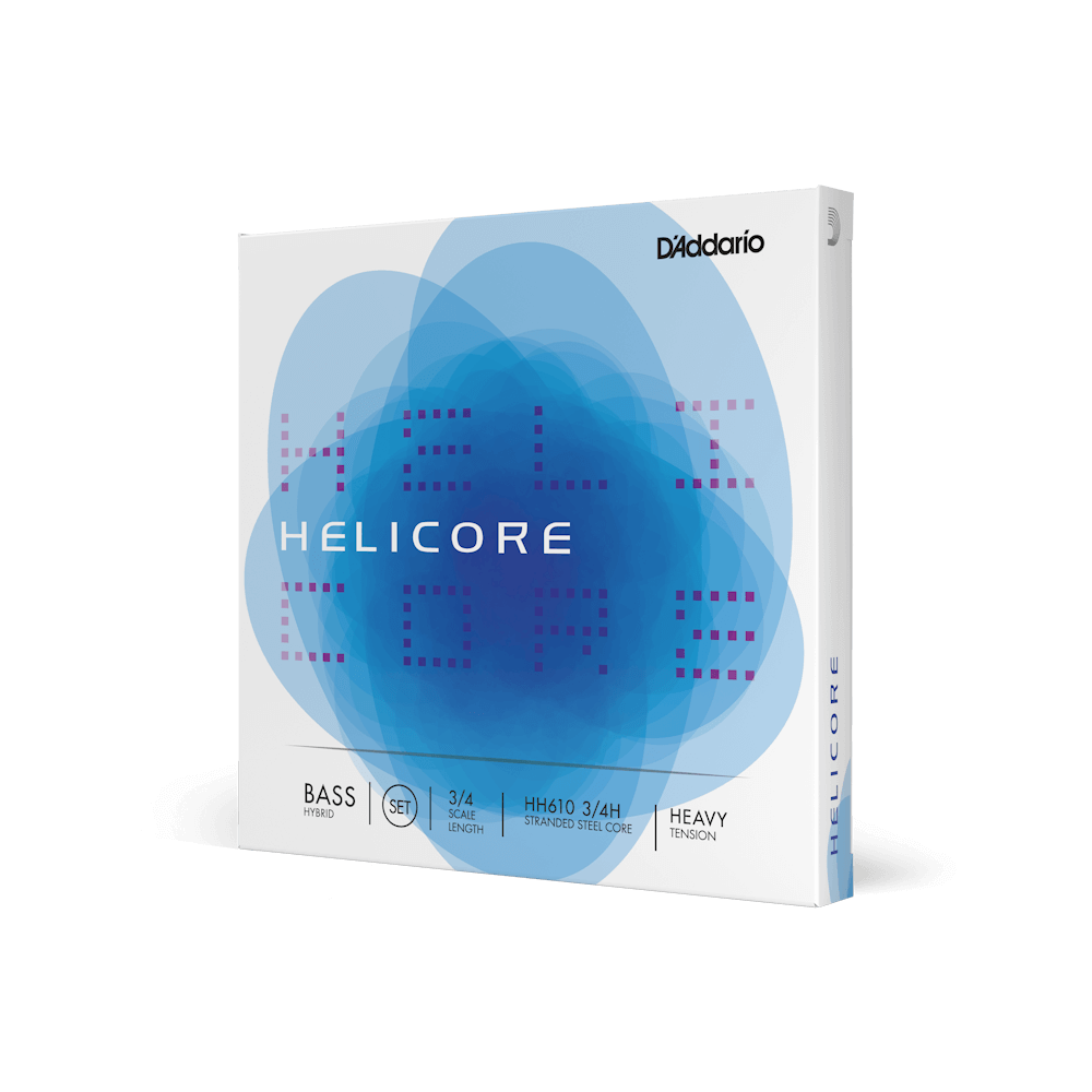 D'Addario Helicore Hybrid Bass String Set, 3/4 Scale, Heavy Tension