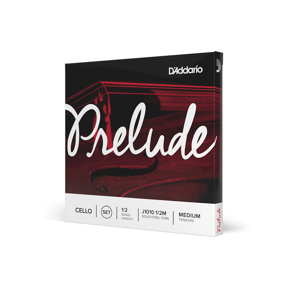 D'Addario Prelude Cello Single D String, 1/2 Scale, Medium Tension