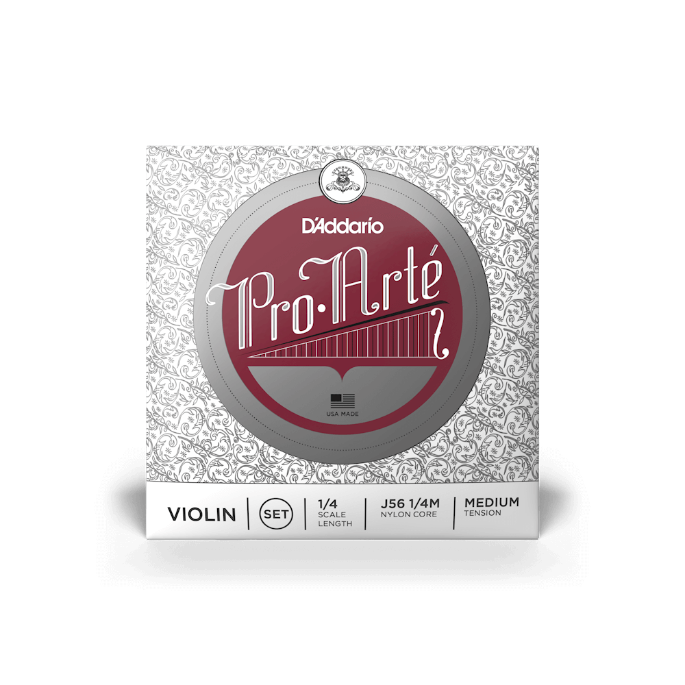 D'Addario Pro-Arte Violin String Set, 1/4 Scale, Medium Tension