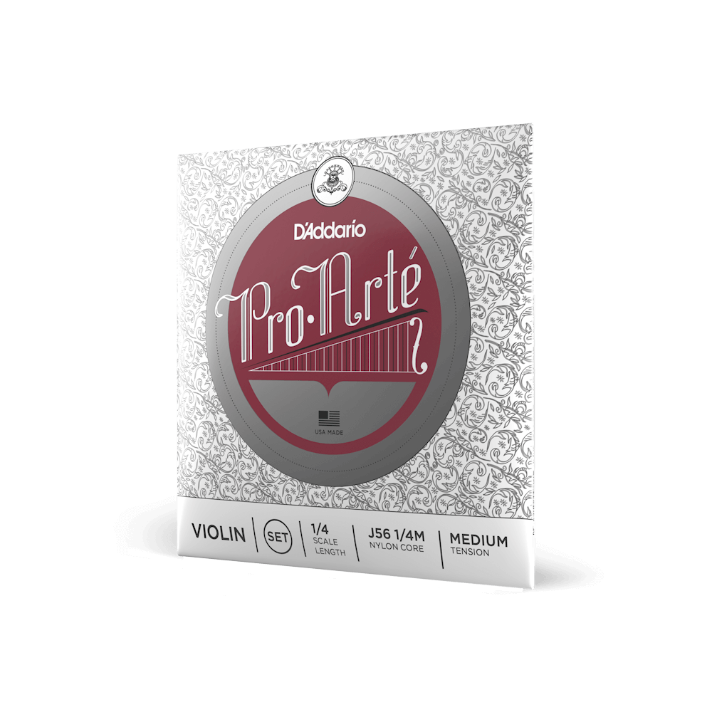 D'Addario Pro-Arte Violin String Set, 1/4 Scale, Medium Tension