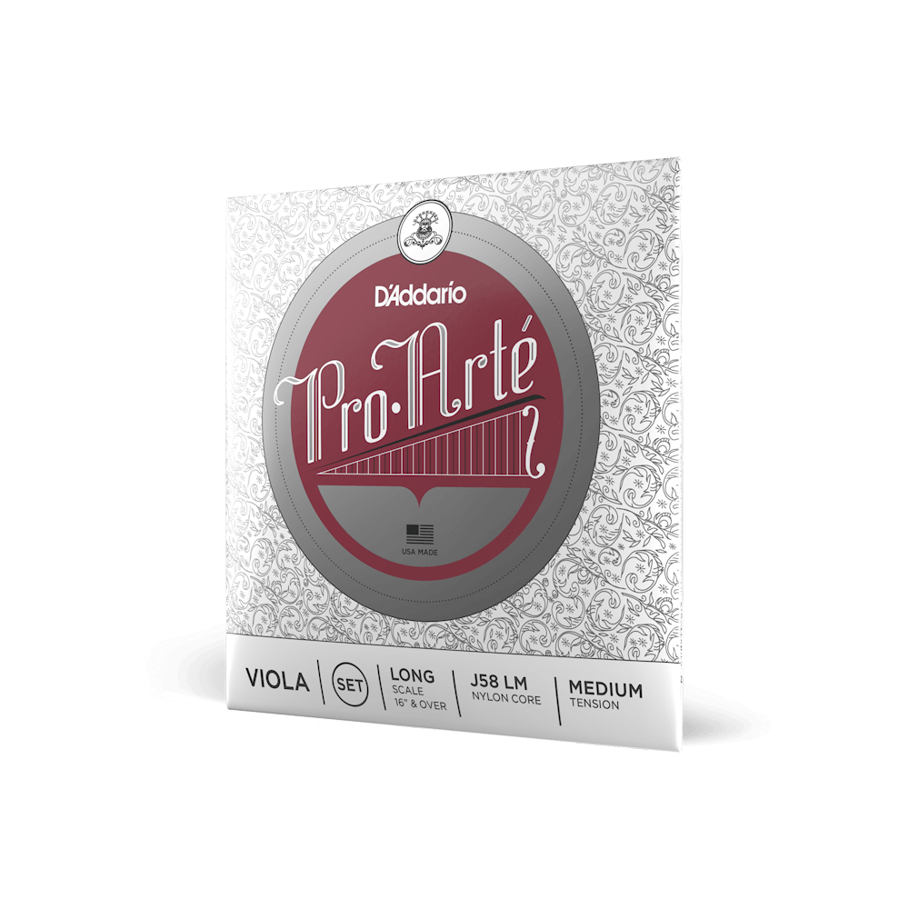 D'Addario Pro-Arte Viola String Set, Long Scale, Medium Tension