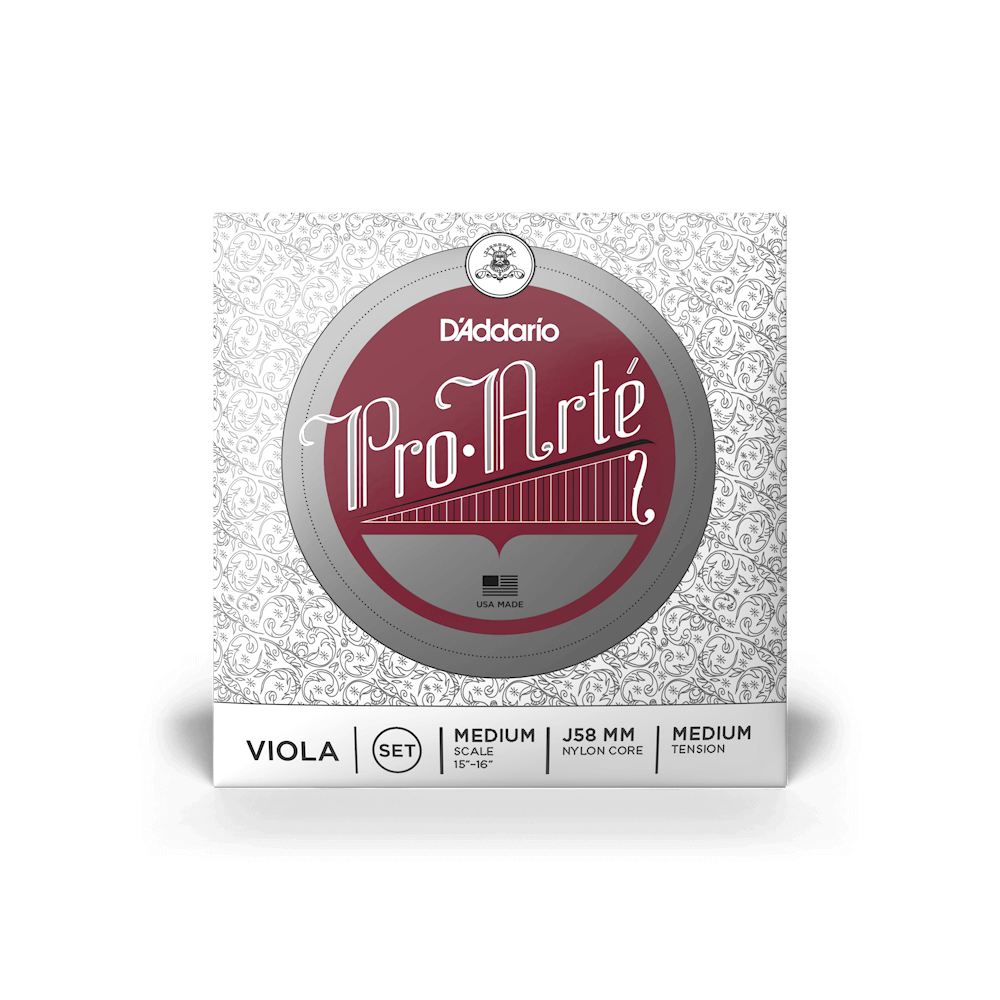 D'Addario Pro-Arte Viola String Set, Medium Scale, Medium Tension