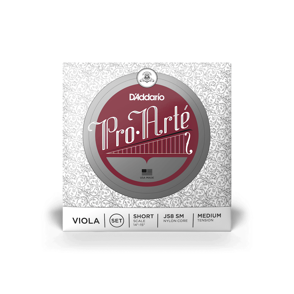 D'Addario Pro-Arte Viola String Set, Short Scale, Medium Tension