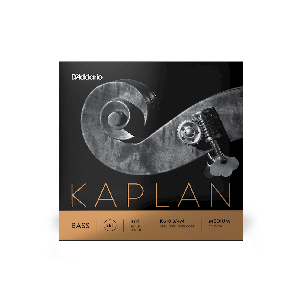 D'Addario Kaplan Bass String Set, 3/4 Scale, Medium Tension