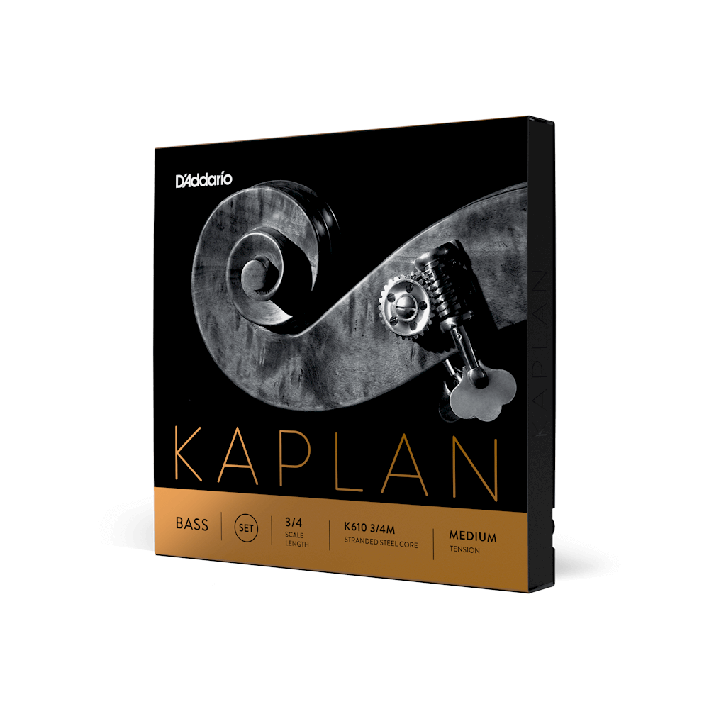 D'Addario Kaplan Bass String Set, 3/4 Scale, Medium Tension