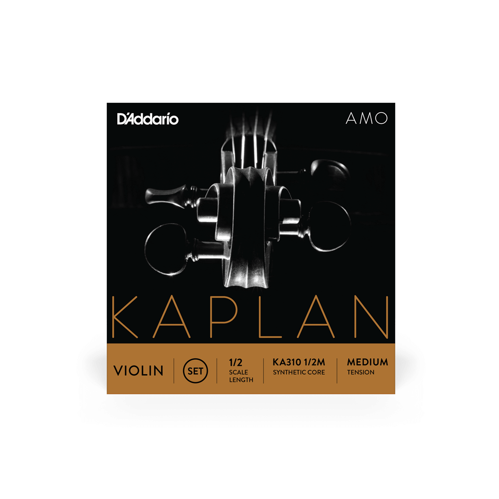D'Addario Kaplan Amo Violin String Set, 1/2 Scale, Medium Tension
