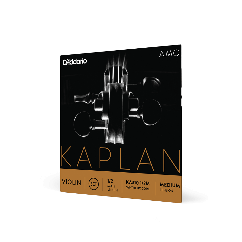 D'Addario Kaplan Amo Violin String Set, 1/2 Scale, Medium Tension
