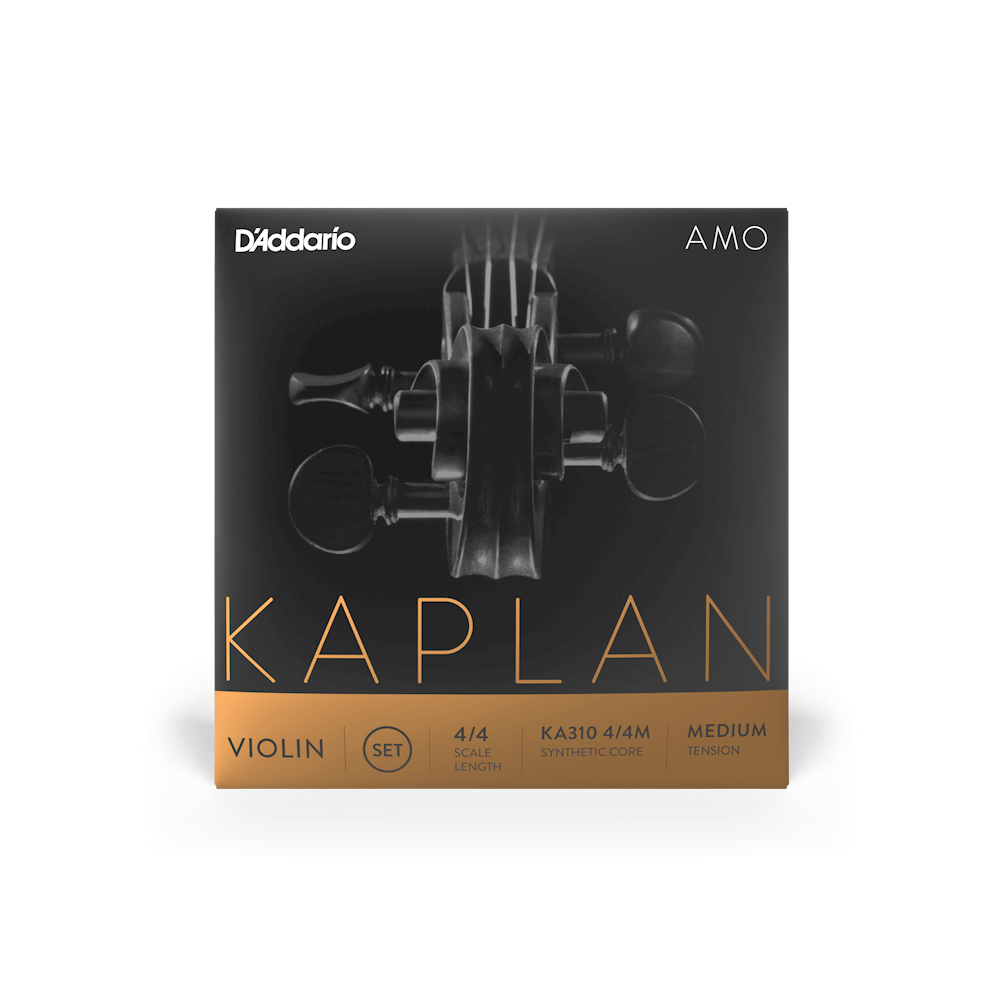 D'Addario Kaplan Amo Violin String Set, 4/4 Scale, Medium Tension