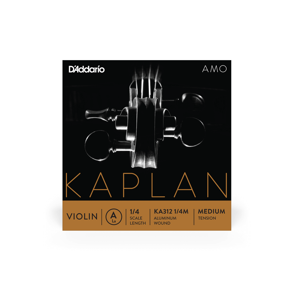 D'Addario Kaplan Amo Violin A String, 1/4 Scale, Medium Tension