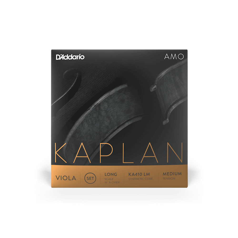 D'Addario Kaplan Amo Viola String Set, Long Scale, Medium Tension