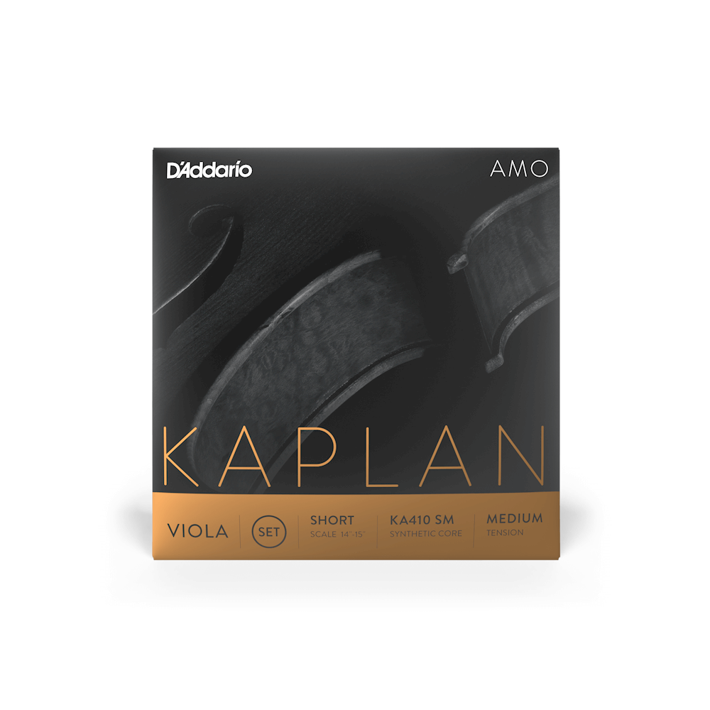 D'Addario Kaplan Amo Viola String Set, Short Scale, Medium Tension