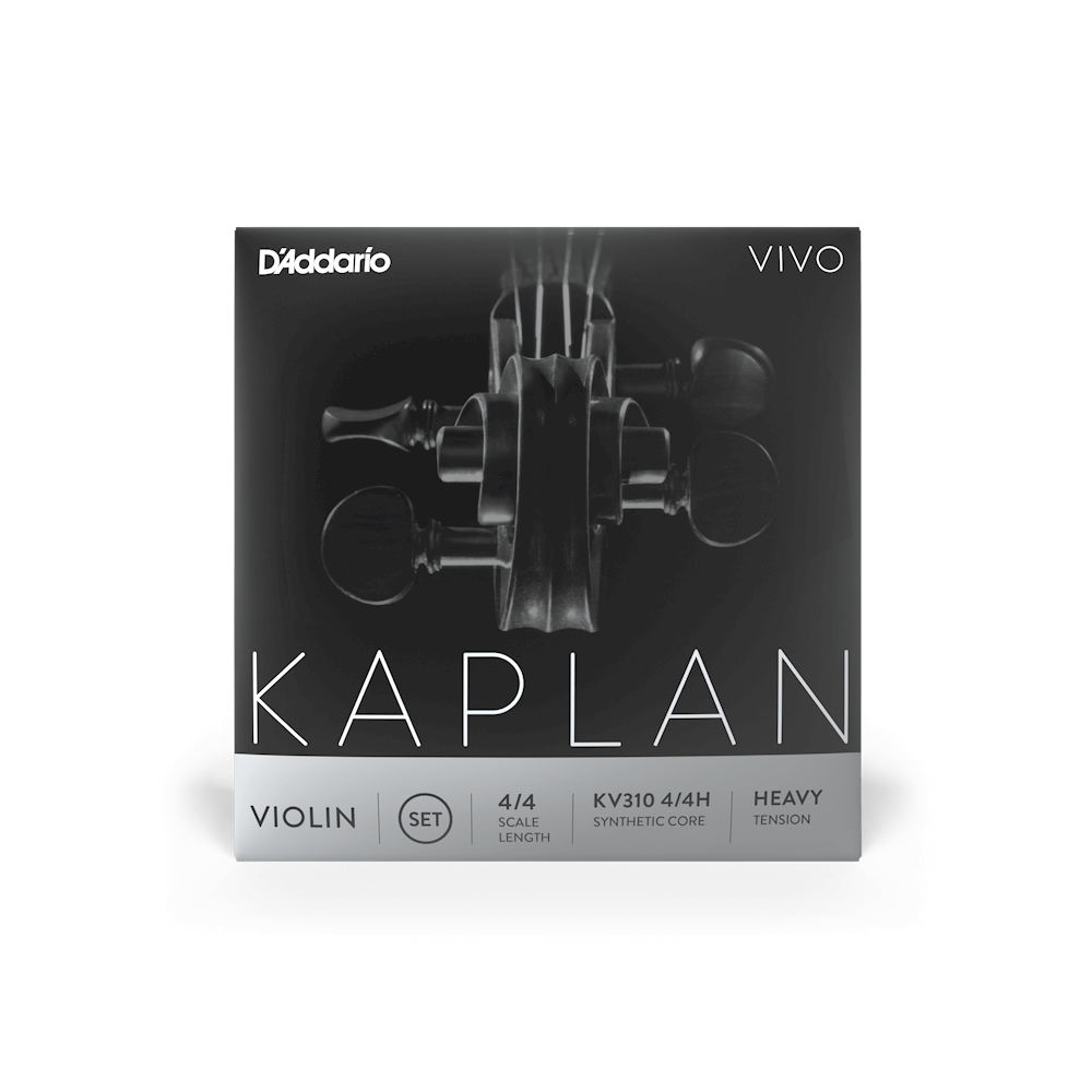 D'Addario Kaplan Vivo Violin D String, 4/4 Scale, Heavy Tension
