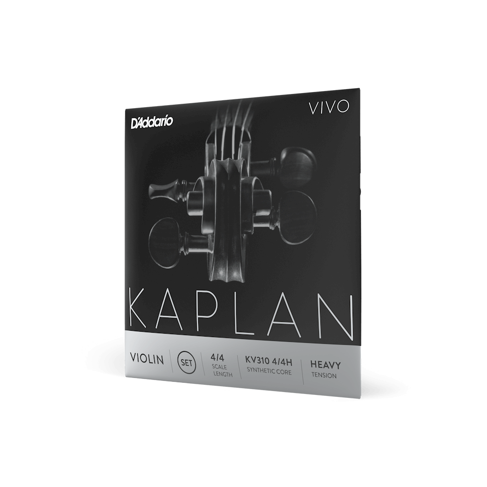 D'Addario Kaplan Vivo Violin D String, 4/4 Scale, Heavy Tension