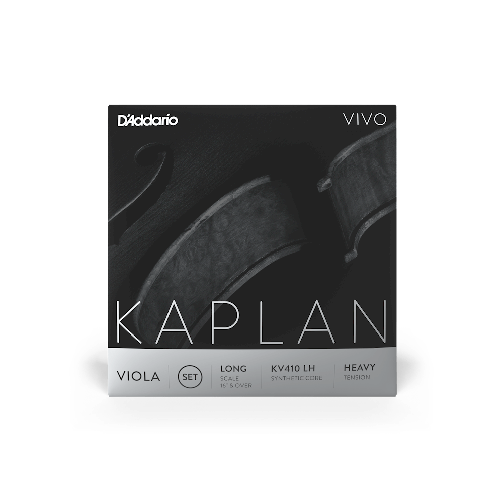 D'Addario Kaplan Vivo Viola String Set, Long Scale, Heavy Tension