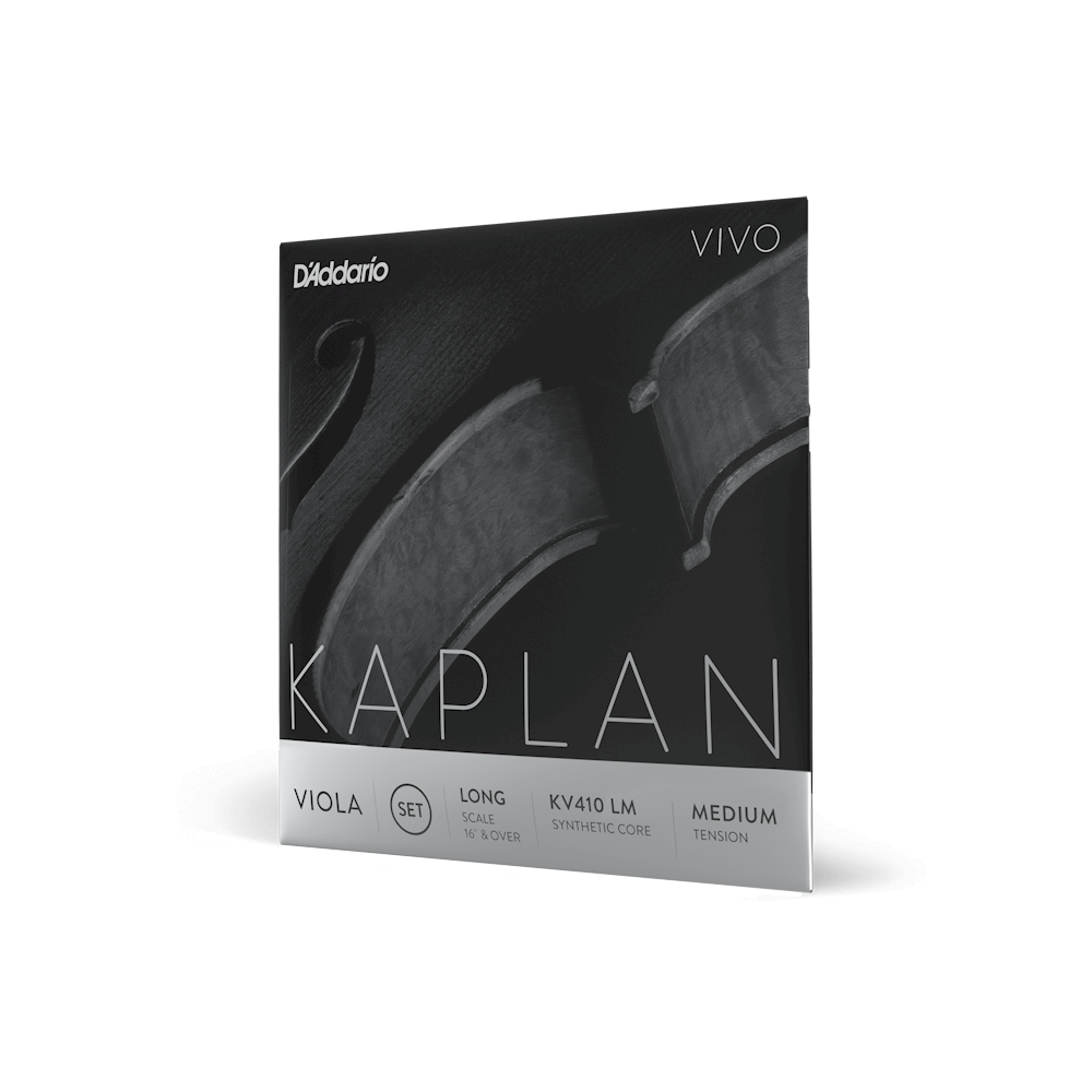 D'Addario Kaplan Vivo Viola String Set, Long Scale, Medium Tension