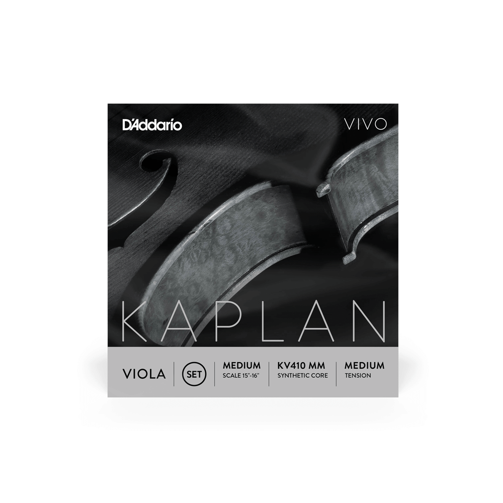 D'Addario Kaplan Vivo Viola String Set, Medium Scale, Medium Tension