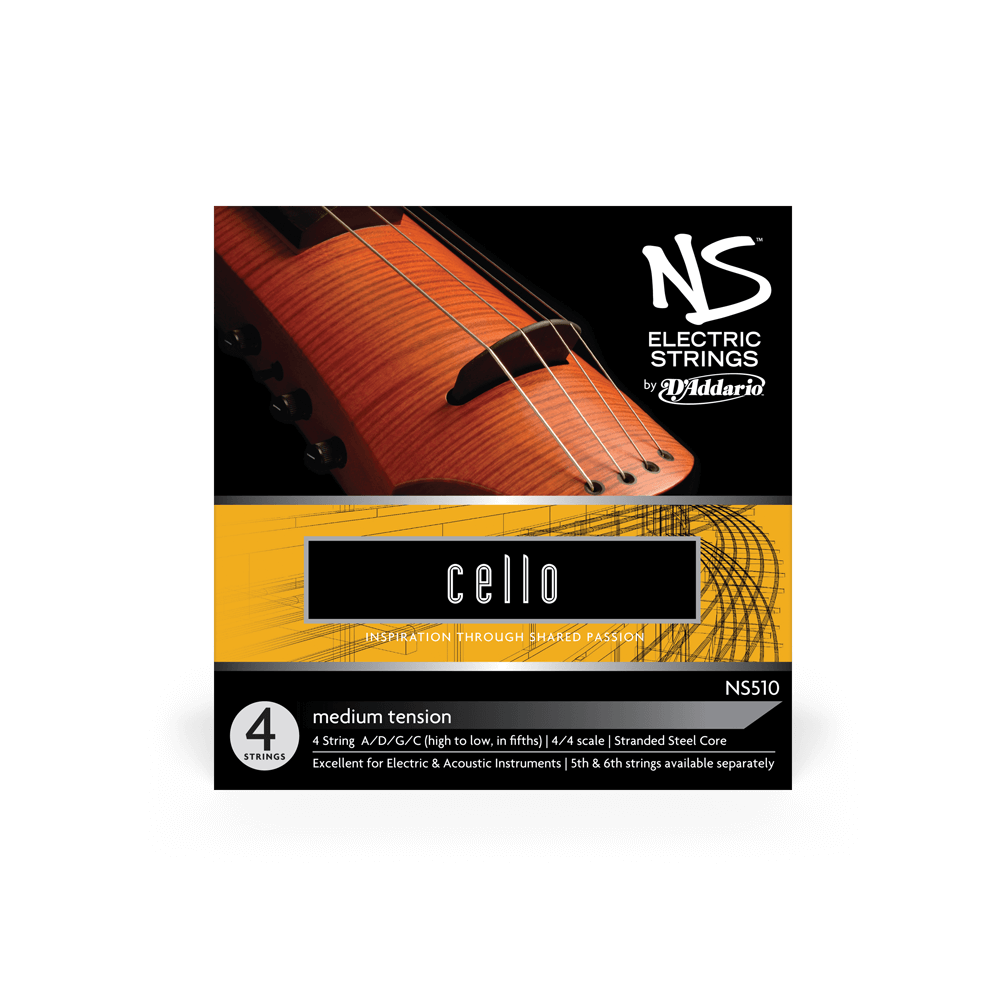 D'Addario NS Electric Cello String Set, 4/4 Scale, Medium Tension