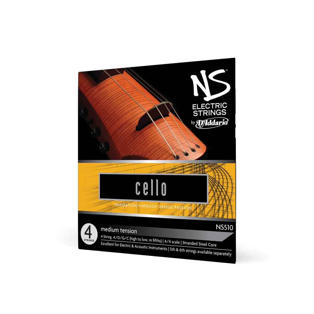 D'Addario NS Electric Cello String Set, 4/4 Scale, Medium Tension