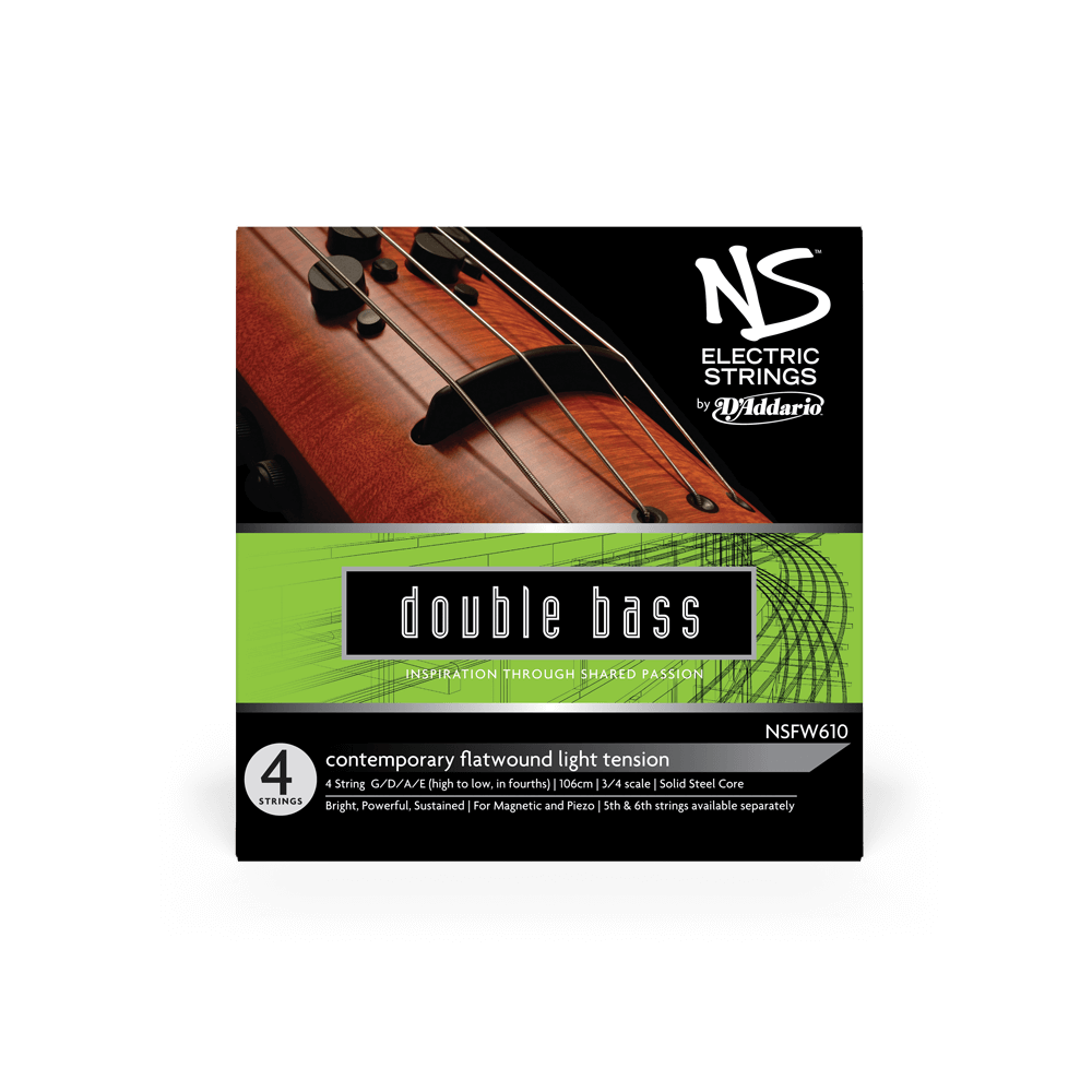 D'Addario NS Electric Contemporary Bass String Set, 3/4 Scale, Light Tension