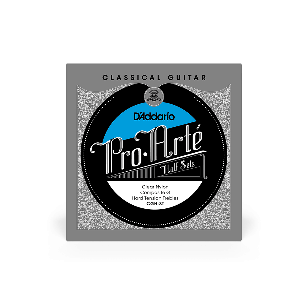 Hard Tension Treble Half Set, Pro-Arté Nylon Composite G Classical Guitar Strings