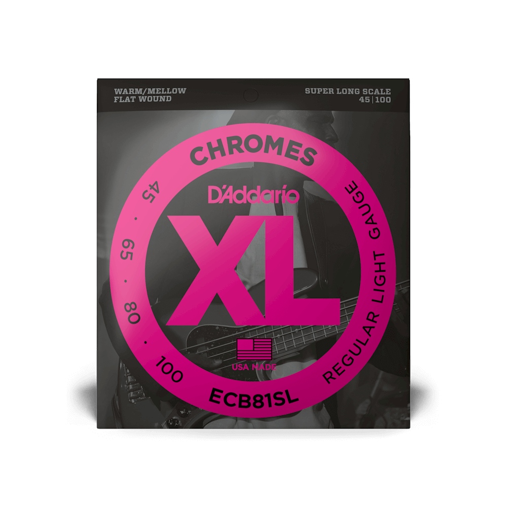 45-100 Regular Light, Super Long Scale, XL Chromes Bass Strings
