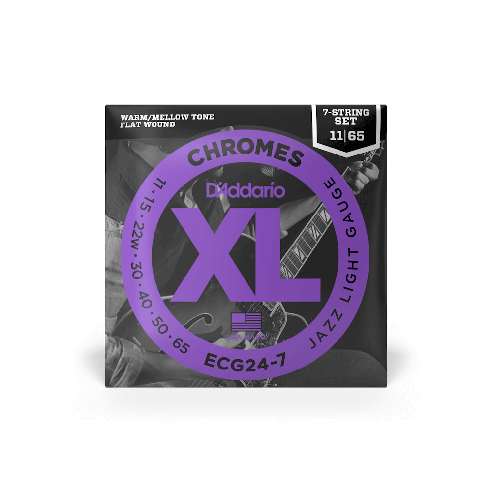 11-65 Jazz Light 7-String, XL Chromes Electric Guitar Strings