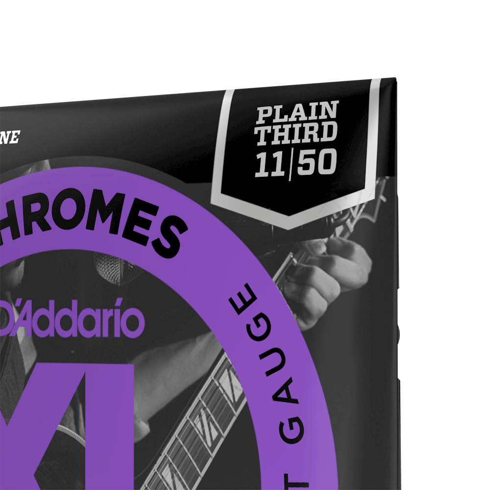 11-50 Jazz Light, Plain Third, XL Chromes Electric Guitar Strings