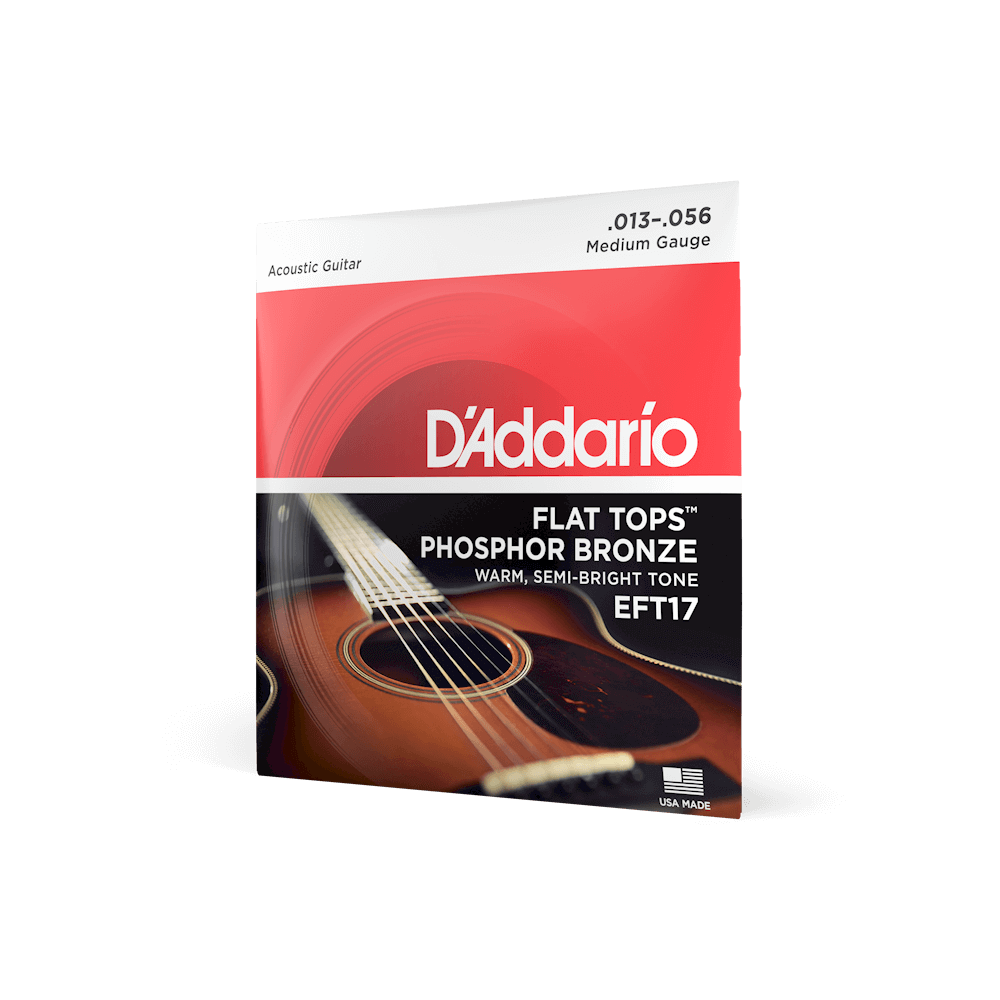 EFT17 Phosphor Bronze Flat Tops | Acoustic Guitar Strings | D'Addario