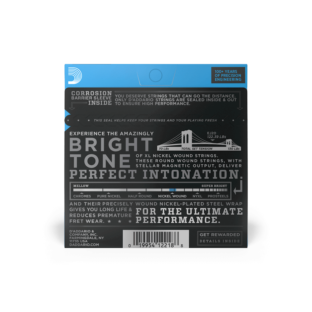 10-49 Jazz Extra Light, XL Nickel Electric Guitar Strings