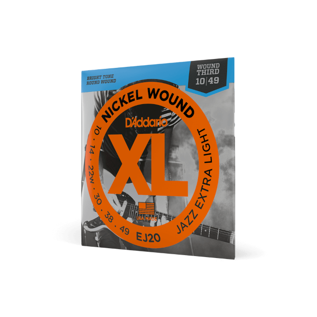 10-49 Jazz Extra Light, XL Nickel Electric Guitar Strings