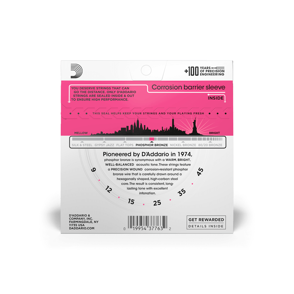 9-45 Super Light, Phosphor Bronze Acoustic Guitar Strings